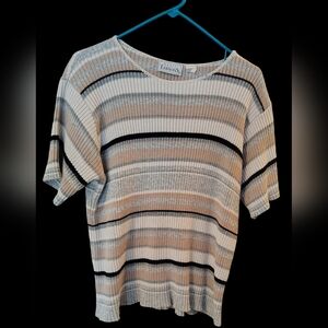 Women's Basic Editions Short Sleeve Sweater XL